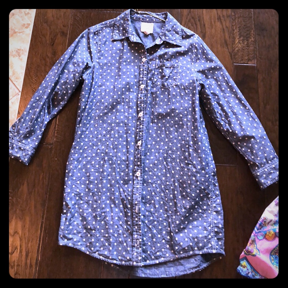 Peek Jean Shirt Dress